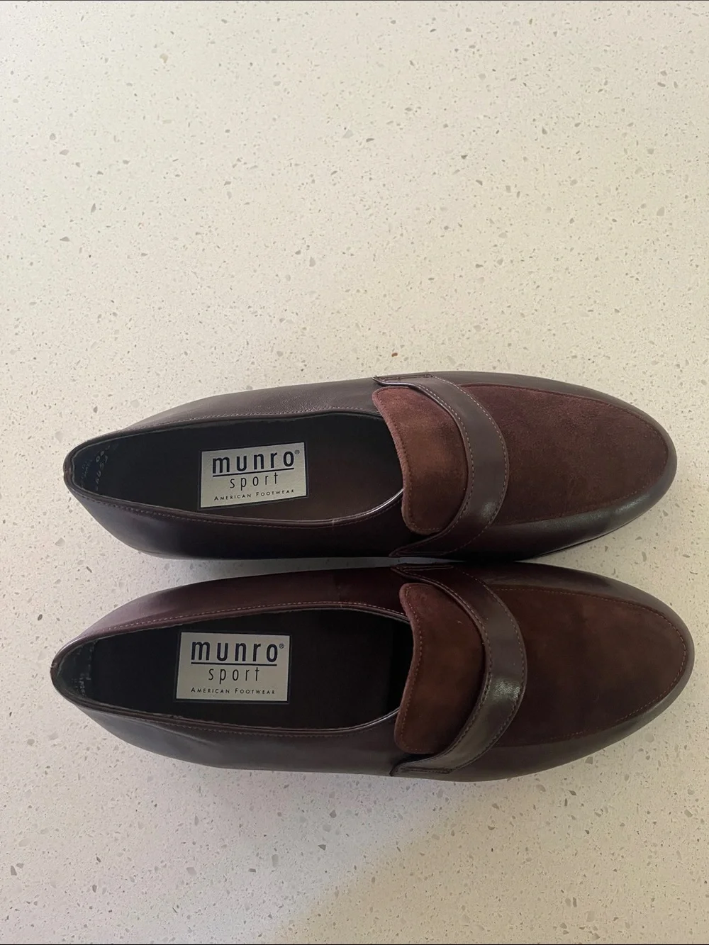 Munro Women's Brown Leather & Suede Loafers